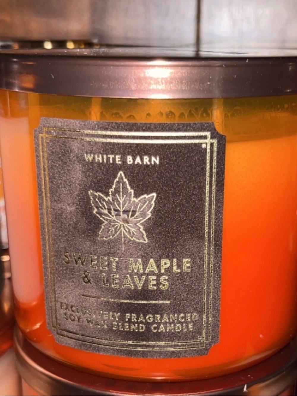 Bath & Body Works Sweet Maple & Leaves Candle